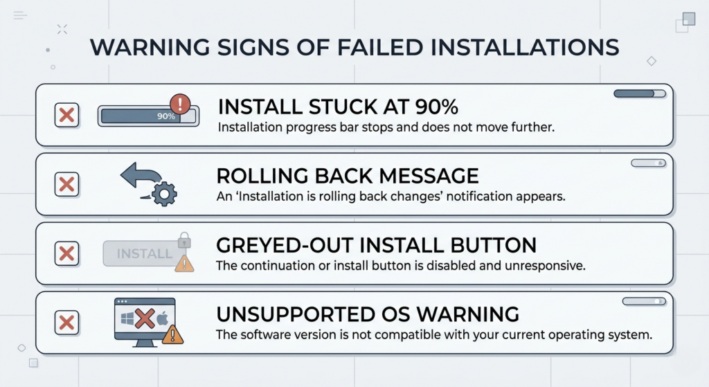 Security software interfering with Microsoft 365 installation