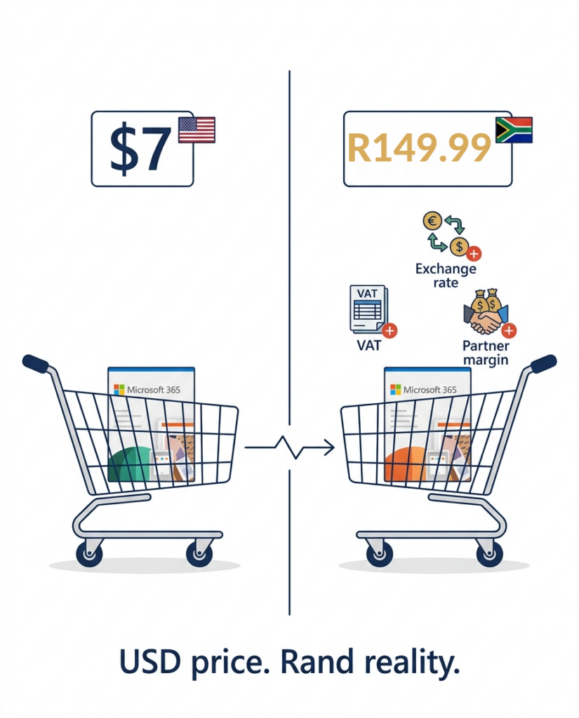 Microsoft 365 pricing impact on South African SMEs